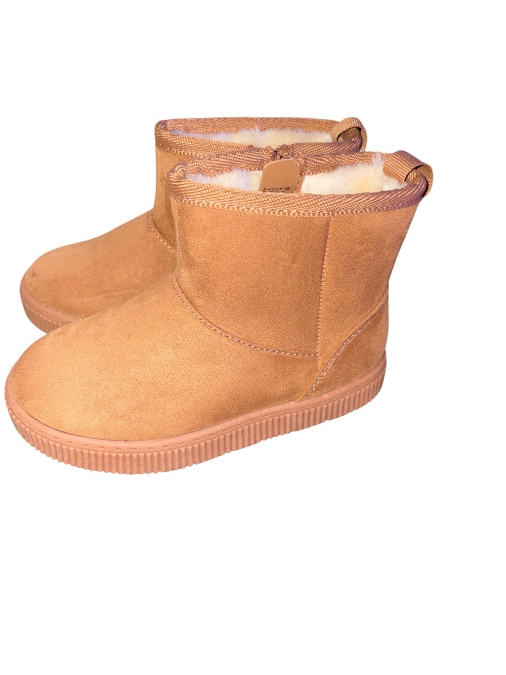 Cat & Jack Tan Faux-Suede Cozy Lined “ARLO” Boots